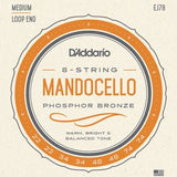 D'Addario EJ78 - Mandocello Phosphor Bronze 22 - 74 - Remenyi House of Music