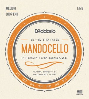 D'Addario EJ78 - Mandocello Phosphor Bronze 22 - 74 - Remenyi House of Music