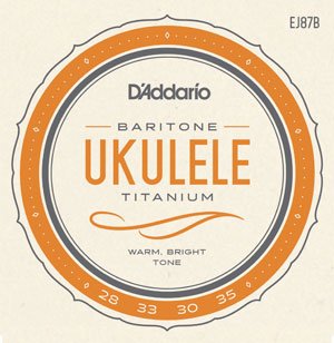 D'Addario EJ87B - Baritone Ukulele Titanium String Set - Remenyi House of Music