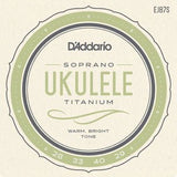 D'Addario EJ87S - Soprano Ukulele Titanium String Set - Remenyi House of Music