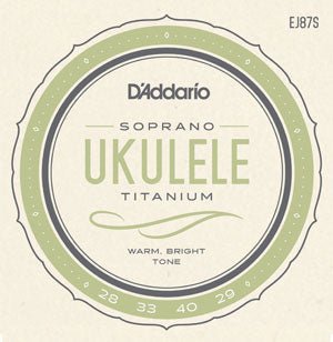 D'Addario EJ87S - Soprano Ukulele Titanium String Set - Remenyi House of Music