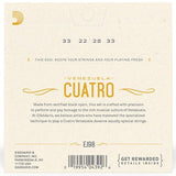 D'Addario EJ98 Black Nylon Cuatro Strings - Remenyi House of Music