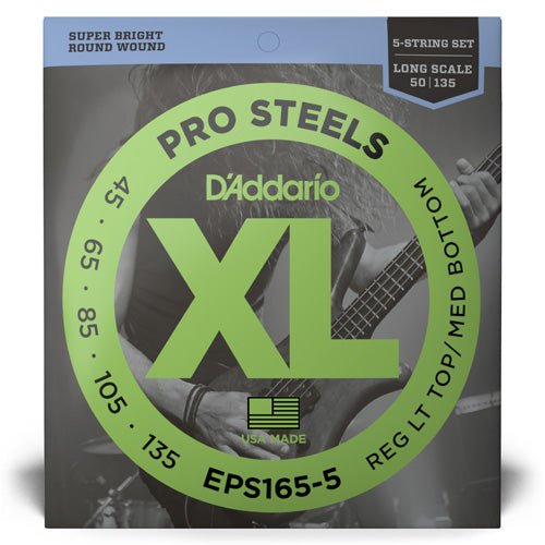 D'ADDARIO EPS165 - 5 BASS STRING SET 45 - 135 LNG 5STR - Remenyi House of Music