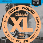 D'Addario EXL115W - Nickel Wound BLUES/JAZZ ROCK /WND 3 11 - 49 - Remenyi House of Music