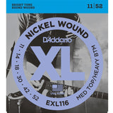 D'Addario EXL116 - Nickel Wound M - TOP HVY - BTM 11 - 52 - Remenyi House of Music