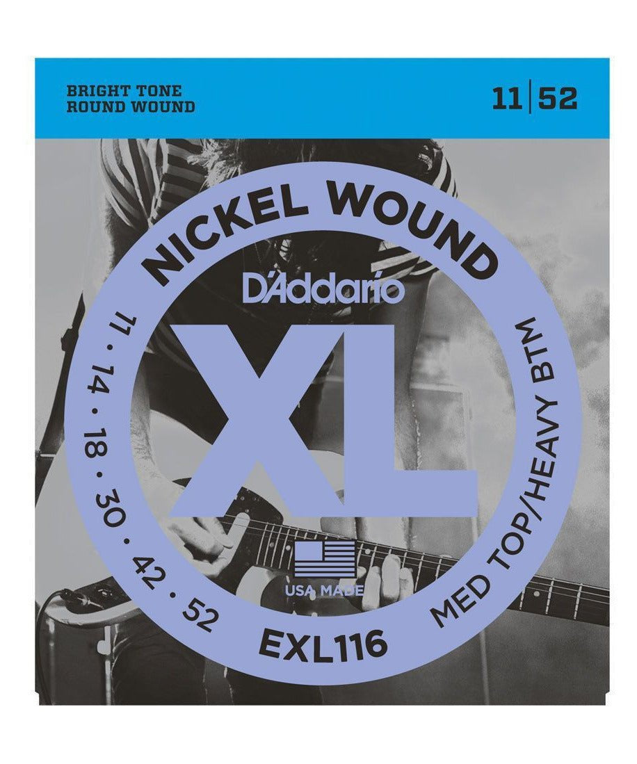 D'Addario EXL116 - Nickel Wound M - TOP HVY - BTM 11 - 52 - Remenyi House of Music