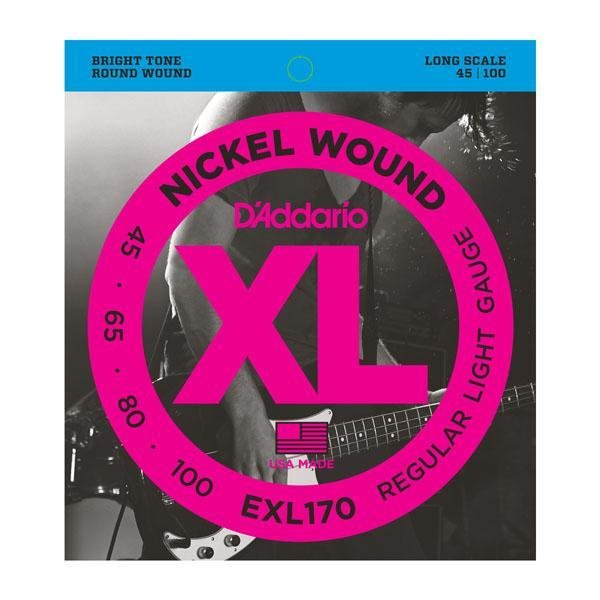 D'Addario EXL170 Nickel Wound Bass, Light, 45 - 100, Long Scale - Remenyi House of Music