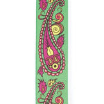 D’Addario JS 50MM Guitar Strap - Paisley Green - Remenyi House of Music