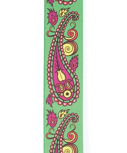 D’Addario JS 50MM Guitar Strap - Paisley Green - Remenyi House of Music