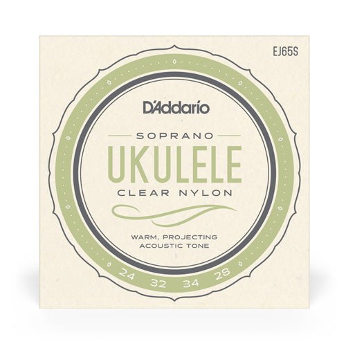 D'ADDARIO UKULELE CLEAR NYLON STRING SET - Remenyi House of Music