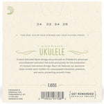 D'ADDARIO UKULELE CLEAR NYLON STRING SET - Remenyi House of Music