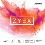 D'Addario Zyex Bass Single C (Extended E) String, 3/4 Scale, Medium Tension - Remenyi House of Music