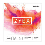 D'Addario Zyex Bass String Set, 3/4 Scale Single A String, Medium Tension - Remenyi House of Music