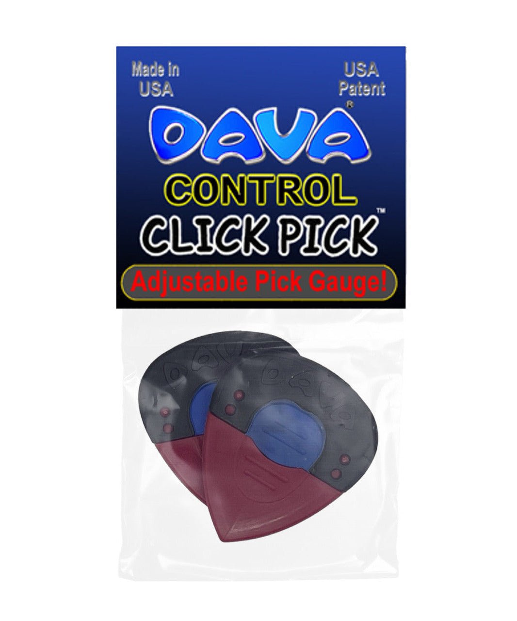 Dava Control Click Pick Guitar Pick Adjustable Pick Gauge - Remenyi House of Music