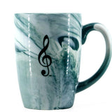 Mug - Marbelized Treble Clef (Green)