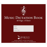 Dictation Book, 8 Stave, 48 pages - Remenyi House of Music