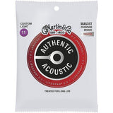 Martin Authentic Acoustic Guitar Strings - Lifespan 2.0 Treated 92/8 Custom Light