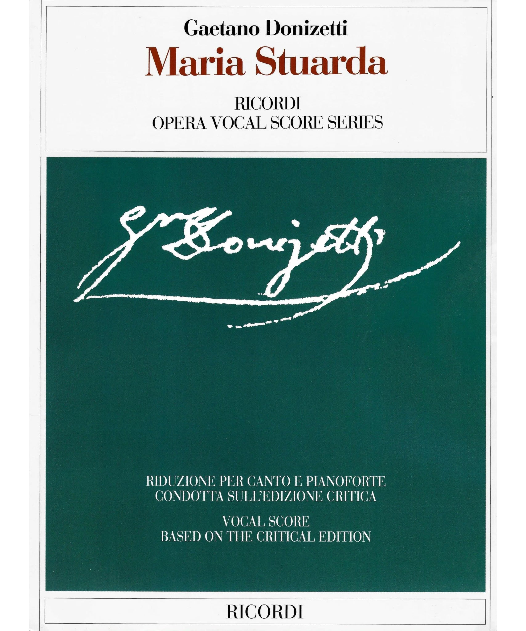Donizetti, G. - Maria Stuarda - Remenyi House of Music