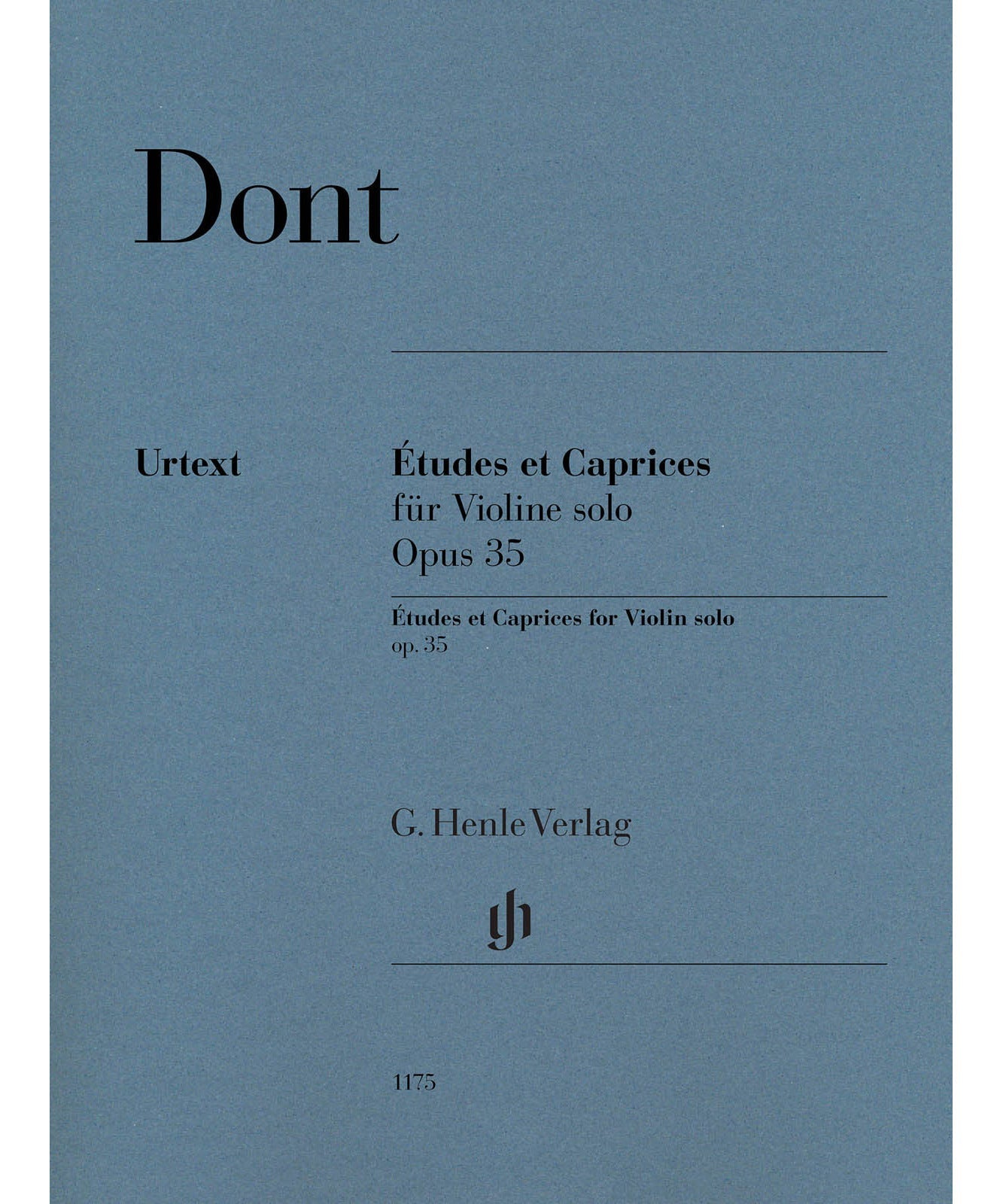 Dont, J. - Etudes and Caprices for Violin Solo Op. 35 - Remenyi House of Music