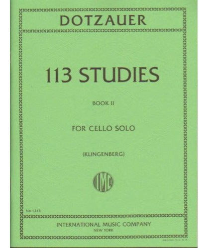 Dotzauer, F. - 113 Studies in Four Volumes (Volume 2) - Remenyi House of Music