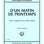 D’un Matin de Printemps, for Clarinet in B flat and Piano - Remenyi House of Music