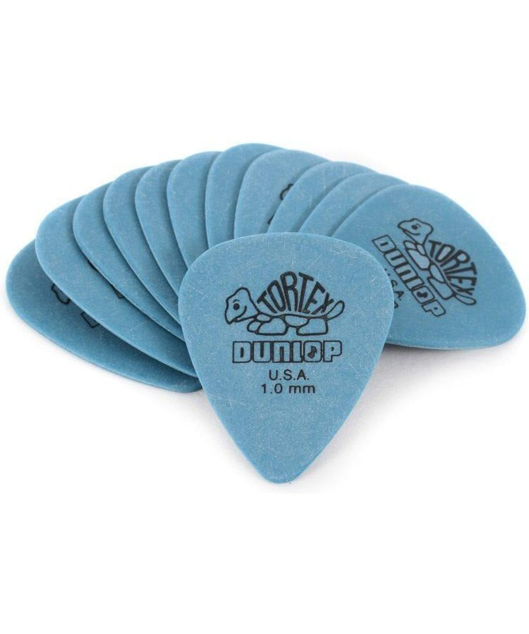 Dunlop 418P1.0 Tortex Standard 1.0mm Blue Guitar Picks, 12 - Pack - Remenyi House of Music