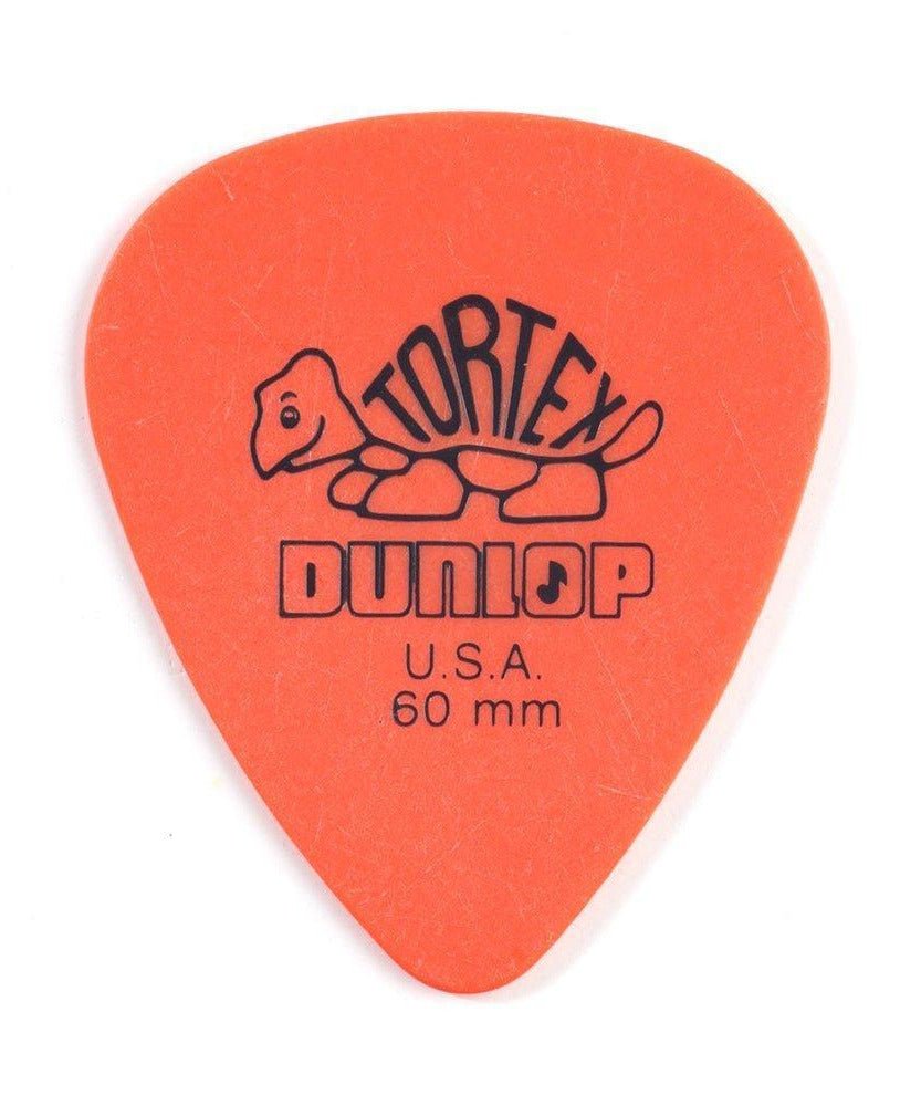 Dunlop 418P.60 Tortex Standard .60mm Orange Guitar Picks, 12 - Pack - Remenyi House of Music