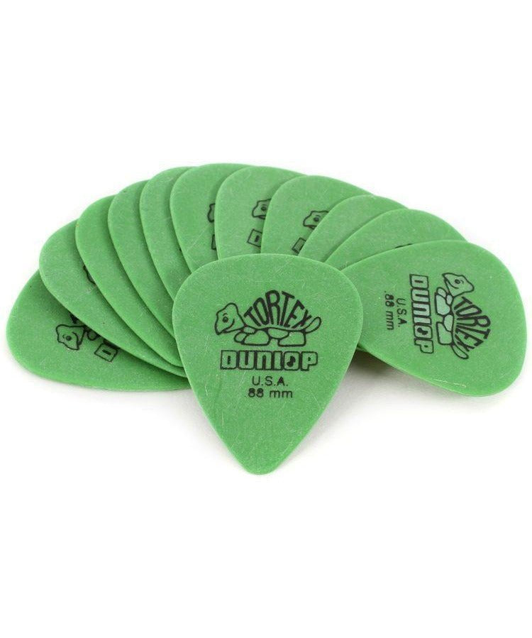 Dunlop 418P.88 Tortex Standard .88mm Green Guitar Picks, 12 - Pack - Remenyi House of Music