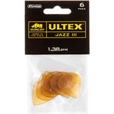 Dunlop 427P Ultex Jazz III Picks, 1.38mm, 6 - Pack - Remenyi House of Music