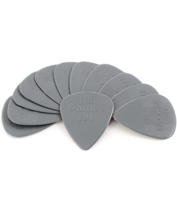 Dunlop 44P.73 Nylon Standard .73mm Grey Guitar Picks, 12 - Pack - Remenyi House of Music