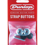 Dunlop 7102 Strap Button Set - Silver - Remenyi House of Music