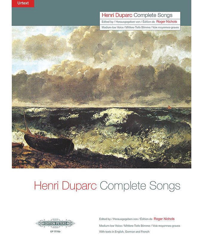 Duparc, H. - Complete Songs (Medium/Low Voice) - Remenyi House of Music