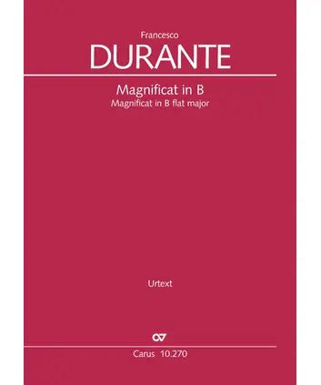 Durante, F. - Magnificat in B Flat Vocal Score - Remenyi House of Music