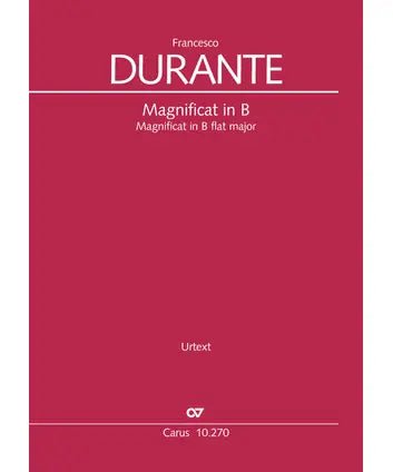Durante, F. - Magnificat in B Flat Vocal Score - Remenyi House of Music