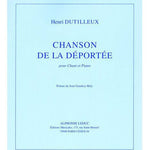 Dutilleux Henri Chanson De La Deportee Voice & Piano Book - Remenyi House of Music