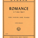 Dvořák A. - Romance in F Minor, Op. 11 - for Violin and Piano - Remenyi House of Music