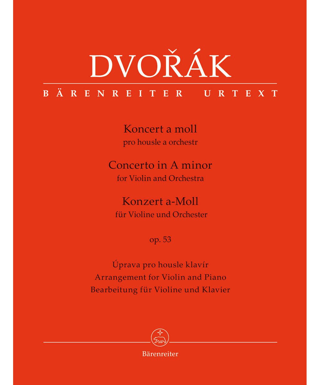 Dvorak A. - Violin Concerto In A - Op 53 - Remenyi House of Music