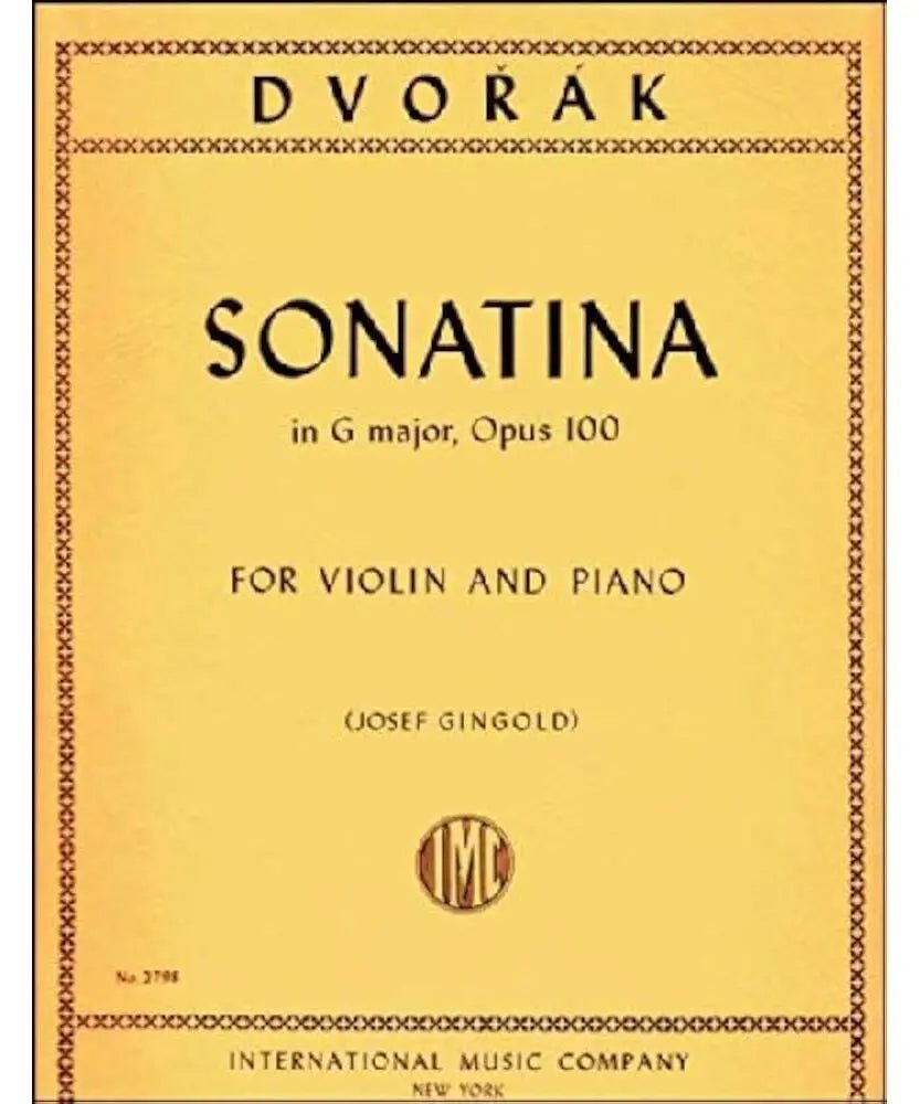 Dvořák A. - Violin Sonatina in G, Op. 100 - Remenyi House of Music