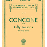 Concone, J. - 50 Lessons, Op. 9 (High Voice)