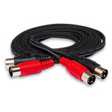 Hosa MID-202 - MIDI Cable - 5 Pin DIN Male to 5 Pin DIN Male - 2M