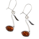 Earrings - 8th Notes - Cognac - Remenyi House of Music