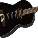 Fender CN-60S Nylon Guitar, Walnut Fingerboard, Black