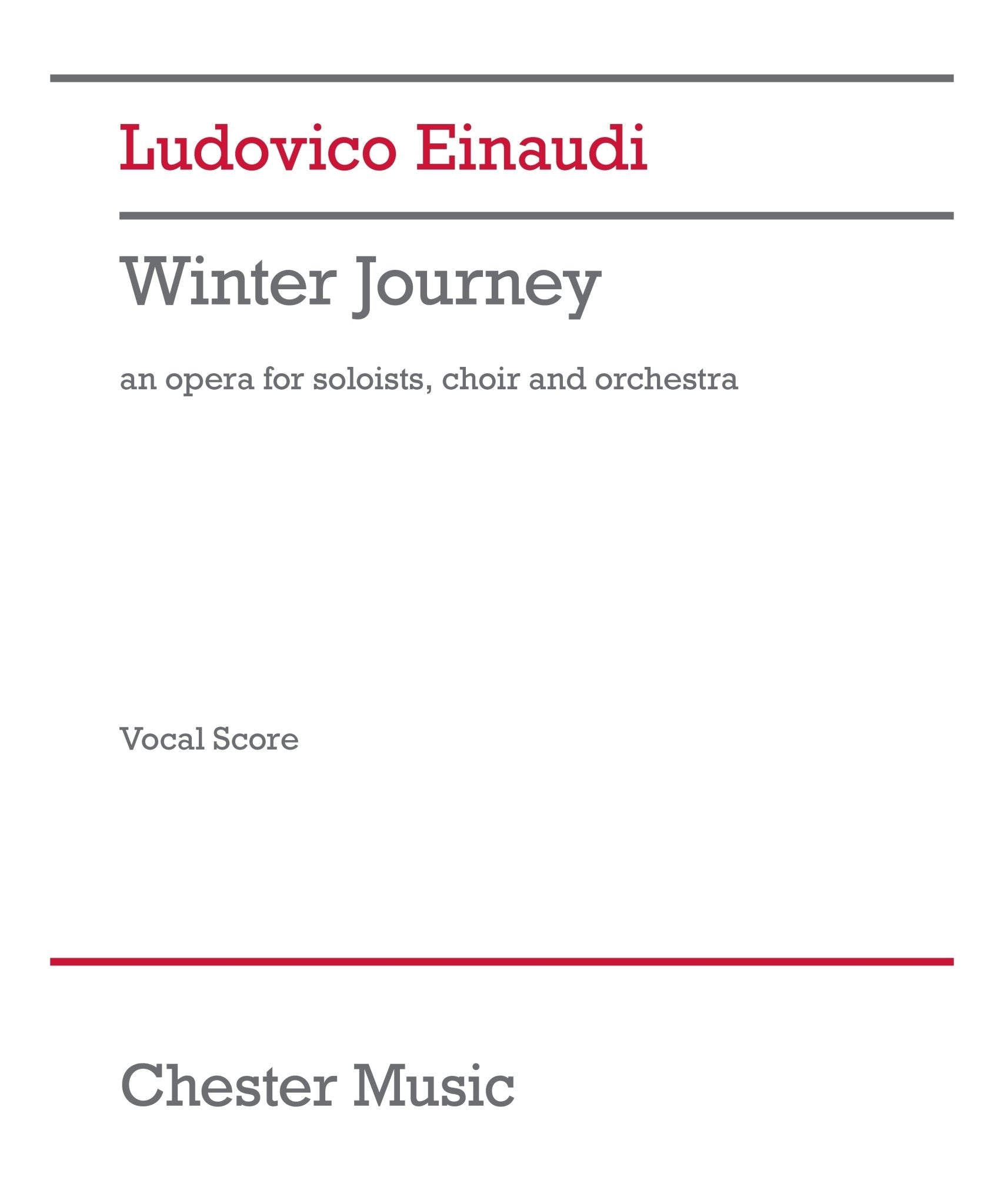 Einaudi, L. - Winter Journey - Remenyi House of Music