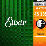 Elixir 14077 Nanoweb Bass Guitar Strings 45 - 105 - Remenyi House of Music