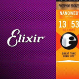 Elixir 16182 Nanoweb Coated HD LIGHT Phosphor Bronze Acoustic 13 - 53 - Remenyi House of Music