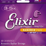 Elixir Light 11052 Nanoweb 80/20 Acoustic Bronze Guitar Strings - Remenyi House of Music