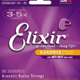 Elixir String 11027 Nanoweb 80/20 Bronze Custom Light - Remenyi House of Music