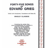 Ellingboe, B. - 45 Songs of Edvard Grieg - Remenyi House of Music