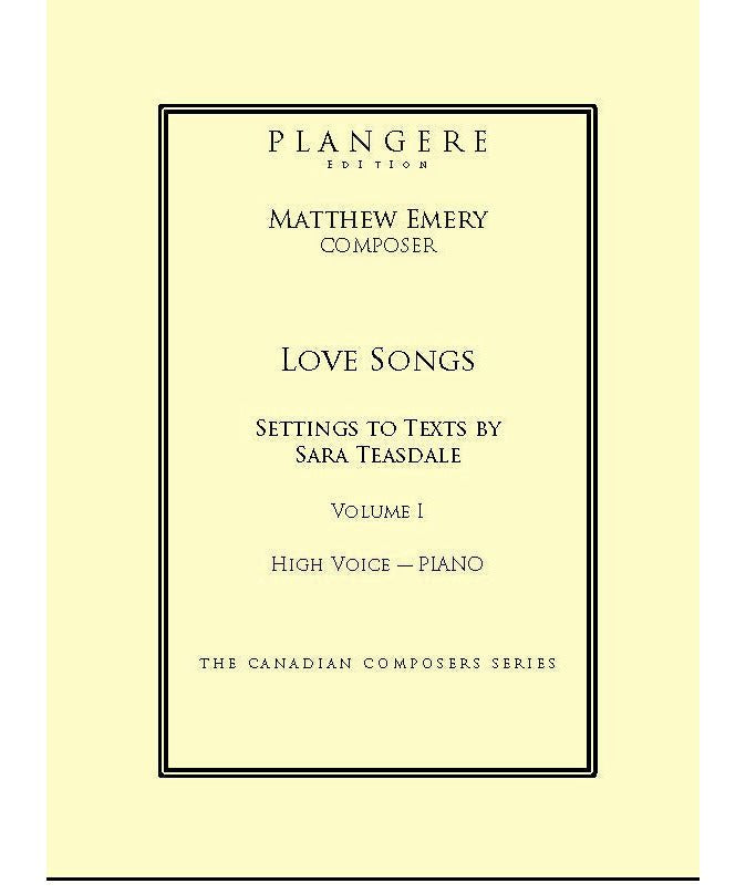 Emery M. - Love Songs Volume 1 (High Voice) - Remenyi House of Music