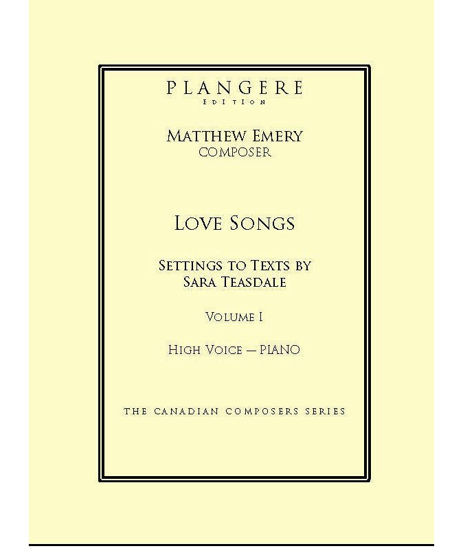 Emery M. - Love Songs Volume 1 (High Voice) - Remenyi House of Music